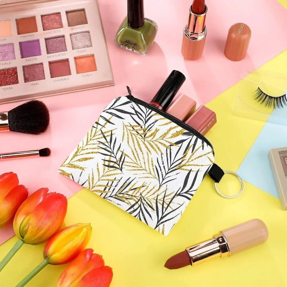 10 Pieces Sublimation Coin Purse DIY Blank Makeup Bags Bulk Cosmetic Pouch Small